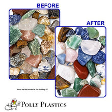 Load image into Gallery viewer, Rock Tumbler Grit Kit and Ceramic Tumbling Filler Media | Polly Plastics (4.5 Pounds Total Weight)