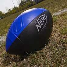 Load image into Gallery viewer, Nerf Pro Grip Football -- Classic Foam Ball -- Easy to Catch and Throw -- Great for Indoor and Outdoor Play -- Blue