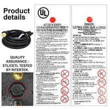 Load image into Gallery viewer, HZXVOGEN Generator Extension Cord 30FT 50A STW 6/3 + 8/1 Heavy Duty RV Power Adapter Cable Connection N14-50P & SS2-50R CS6364 Twist Lock Connectors