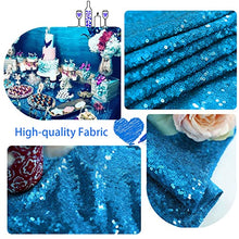 Load image into Gallery viewer, Rectangle Tablecloth Sequin 90x156inch White Rectangular Table Drape for Parties Weddings Kitchen Glitz Table Cover