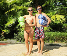 Load image into Gallery viewer, FindUWill 2-Pack Premium Swimming Pool Float Hammock, Multi-Purpose Inflatable Hammock (Saddle, Lounge Chair, Hammock, Drifter), Water Hammock Lounge (RoyalBlue and GreenYellow)