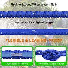 Load image into Gallery viewer, Garden Hose, Water Hose, Upgraded 50FT Flexible Pocket Expandable Garden Hose with 3/4" Fittings, Triple-layer Core, Flexi Expanding Hose useful house gifts for Outdoor Lawn Car Watering Plants (50FT)