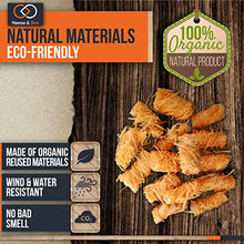 Load image into Gallery viewer, Nanoo and Bee Friendly Fire Starters with a Twist: Approx 45 Wood Fiber Wax Lighters Plus Wood Chips and Bag for Campfires, Fireplaces, BBQs, Smokers