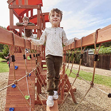 Load image into Gallery viewer, Little Tikes Real Wood Adventures Bobcat Ridge Backyard Playset Climb Swing Outdoor Activity Play Structure with Slide for Toddlers, Kids Climbers & Wooden Play Structures
