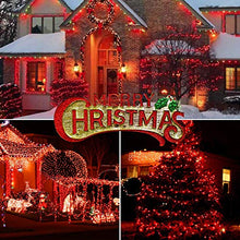 Load image into Gallery viewer, MYGOTO 33FT 100 LEDs String Lights Waterproof Fairy Lights 8 Modes with Memory 30V UL Certified Power Supply for Home, Garden, Wedding, Party, Christmas Decoration Indoor Outdoor (Red)