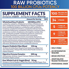 Load image into Gallery viewer, Organic Probiotics 100 Billion CFU, Dr Formulated Probiotics for Women, Probiotics for Men and Adults, Complete Shelf Stable Probiotic Supplement with Prebiotics & Digestive Enzymes; 30 Capsules