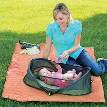 Load image into Gallery viewer, Munchkin Brica Fold N' Go Travel Bassinet, Grey