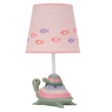 Load image into Gallery viewer, Lambs & Ivy Sea Dreams Turtles Nursery Lamp with Shade & Bulb - Pink