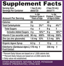 Load image into Gallery viewer, Zarbee's Naturals Children's Black Elderberry Syrup for Immune Support, Vitamin C and Zinc, 4 Fl Oz