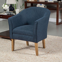 Load image into Gallery viewer, HomePop Chunky Textured Accent Chair, Blue