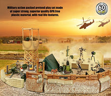 Load image into Gallery viewer, Click N' Play Military Checkpoint 60 Piece Play Set with Accessories.