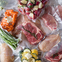 Load image into Gallery viewer, 200 Quart Vacuum Sealer Storage Bags Size 8 x 12 Inch for Food Saver, Seal a Meal Vac Sealers BPA Free, Heavy Duty Commercial Grade Freezer & Sous Vide Vaccume Safe Universal Pre-Cut Bag Avid Armor