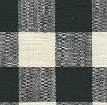 Load image into Gallery viewer, HomePop Upholstered Button Tufted Decorative Bench with Metal Base, Black and White Plaid