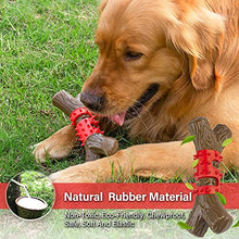 Load image into Gallery viewer, Tough Dog Toys Aggressive Chew Toys for Large Dogs, RANTOJOY Durable Dog Chew Toys for Medium Large Breed, Nylon Rubber Dog Teething Stick Toys Puppy Chewers Dogs Birthday Gift Nearly Indestructible