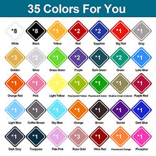 Load image into Gallery viewer, YRYM HTV Heat Transfer Vinyl Bundle:60 Pack 12" x 12" Iron on Vinyl with 35 Popular Colors HTV Vinyl Bundle Easy Cut and Weeding Suitable for Cricut, Silhouette Cameo or Heat Press Machine