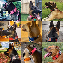 Load image into Gallery viewer, Diezel Pet Products Dog Collar with Control Handle Quick Release Metal Buckle Heavy Duty Military Style 2" Width Nylon with USA Flag for Handling and Training Large Canine K9 (729C-TANTAC)