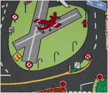 Load image into Gallery viewer, Learning Carpets Airport Play Carpet, 79" x 36" Rect. Kids Playroom Road Rug, Classroom Furniture Educational Carpet for Daycares/Homes/Preschools