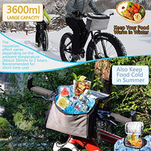 Load image into Gallery viewer, MATTISAM Bike Handlebar Bag, Bike Basket with | Mesh Pocket - Cold & Warm Insulation - Reflective Strap - Touchable Transparent Phone Pouch | Bicycle Front Bag, Bike Pouch for Cycling, Women, Cruisers