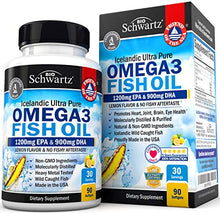 Load image into Gallery viewer, Fish Oil Omega 3 EPA & DHA 2250 mg - Burpless Lemon Flavor Triple Strength Supplement - Immune & Heart Support Fatty Acids Pills - Promotes Immunity, Joint, Eyes, Brain & Skin Health - Non GMO 90 Ct
