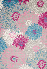 Load image into Gallery viewer, Nourison Passion Bohemian Floral Grey 6'7" x 9'6" Area Rug, (7'x10')