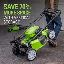 Load image into Gallery viewer, Greenworks 40V 21" Brushless (Smart Pace) Self-Propelled Lawn Mower, 2 x 4Ah USB (Power Bank) Batteries and Charger Included MO40L4413