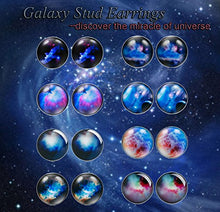 Load image into Gallery viewer, Thunaraz 8 Pairs Unisex Stainless Steel Stud Earrings Galaxy Astronomy Earrings for Girls Boys