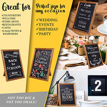 Load image into Gallery viewer, BESSO Chalkboard Signs – Stylish ProGrade Standing Deep Black Chalk Board 11 x 14 – Magnetic Rustic Slate Chalkboards Menu Board for Kitchen, Sign Board, or Sidewalk Sign. for Kids & Adults