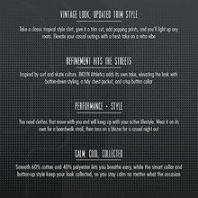 Load image into Gallery viewer, BROOKLYN ATHLETICS Men's Hawaiian Aloha Shirt Vintage Casual Button Down Tee, White tie dye Palms, Small