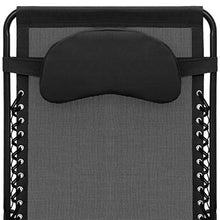 Load image into Gallery viewer, Best Choice Products Oversized Folding Mesh Zero Gravity Recliner Chair w/Cup Holder Accessory Tray and Removable Pillow, Black