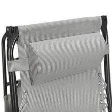 Load image into Gallery viewer, Folding Zero Gravity Chairs Patio Set of 2 with Folding Canopy Shade and Pillow Cup Holder Patio Furniture Outdoor Adjustable Dining Recliner Lounge Chairs for Deck Patio Beach Yard (Gray)
