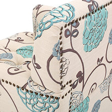 Load image into Gallery viewer, Christopher Knight Home Harrison Fabric Tufted Club Chair, White / Blue