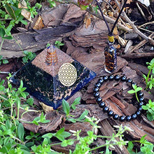 Load image into Gallery viewer, Orgone Pyramid Pendant | Emf Protection Positive Energy Generator | 3 in 1 Black Tourmaline Chakra Bracelet Orgonite Pyramid Pendant for Chakra Balance Deep Meditation Inner Mind Healing Empowerment