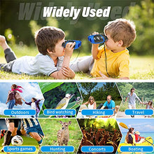 Load image into Gallery viewer, Perfect Binoculars for Kids, VNVDFLM Compact Waterproof Binoculars for Teens Boys Girls Birthday, Outdoor Telescope Toys for Boys Age 3-12 to Bird Watching & Explore Nature(Blue)