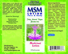 Load image into Gallery viewer, MSM Face & Body Lotion with Tea Tree Oil Medicinal Lotion
