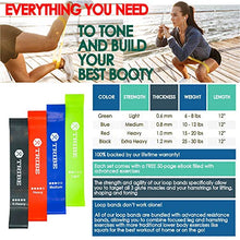 Load image into Gallery viewer, Resistance Bands Set Bundled with Loop Bands I Exercise Bands with Stackable Workout Bands, Door Anchor, Handles, Ankle Straps & Advanced eBook - for Resistance Training, Gym, Yoga, Pilates and More!