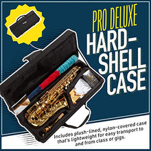 Load image into Gallery viewer, Mendini By Cecilio Eb Alto Saxophone - Case, Tuner, Mouthpiece, 10 Reeds, Pocketbook - Black & NickelE Flat Musical Instruments