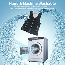 Load image into Gallery viewer, Heated Vest for Men Women, MIBABO Heated Jacket Powered by USB Port, Polar Fleece Vest, Heating Vest, Battery Not Included (M, Black)