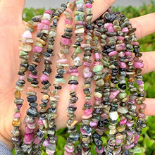Load image into Gallery viewer, 1 Strand Natural Multi Colors Tourmaline Gemstone Smooth Free Form 5-8mm Loose Stone Chip Beads 33 Inch for Jewelry Craft Making GZ1-11
