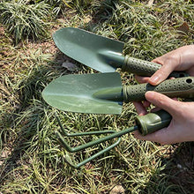 Load image into Gallery viewer, Garden Tool Set -3 Piece Heavy Duty Gardening Shovel (Hand Trowel, Hand Transplanter, Hand Cultivator),Small Shovel for Outdoor Use,Outdoor Tools,Ergonomic Rubberized Non-Slip Grip