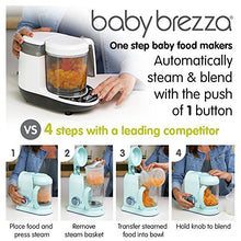 Load image into Gallery viewer, Baby Brezza Small Baby Food Maker Set – Cooker and Blender in One to Steam and Puree Baby Food for Pouches - Make Organic Food for Infants and Toddlers - Includes 3 Pouches and 3 Funnels