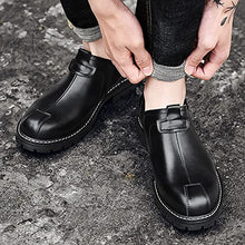 Load image into Gallery viewer, DZUJY Men's Oxfords Shoes for Men Casual Dress Mens Boots Loafers Leather Formal Man Shoe Chelsea Fashion Black Size 11.5 Cowhide Work Male
