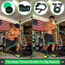 Load image into Gallery viewer, Cacti Resistance Bands for Legs and Butt Set - Fabric Booty Band, Workout Band with Handles, 2 Exercise Resistance Bands, 2 Ankle Straps, Door Anchor, 2 Core Sliders, Gym Carry Bag, Workout Guide