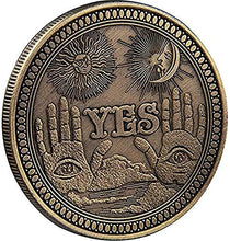 Load image into Gallery viewer, TOYSDONE Yes No Decision Maker Coin - Souvenir Coins - Yes No Coin - The Decision Coin - Metal Coins Collection - Decision Maker Coins - Double Sided Coin - Lucky Coin - Choice Coin - Collectors Coin