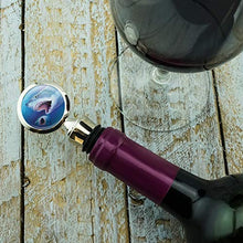 Load image into Gallery viewer, Great White Sharks Ocean Pair Scuba Diving Wine Bottle Stopper