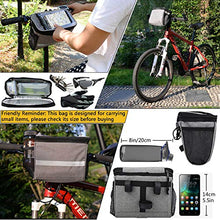 Load image into Gallery viewer, MATTISAM Bike Handlebar Bag, Bike Basket with | Mesh Pocket - Cold & Warm Insulation - Reflective Strap - Touchable Transparent Phone Pouch | Bicycle Front Bag, Bike Pouch for Cycling, Women, Cruisers