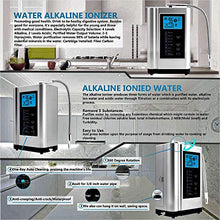 Load image into Gallery viewer, Alkaline Water Ionizer, Up to -500mV ORP, PH 3.5-10.5 Water Purifier Machine, Home Alkaline Water Filter with 7 Water Settings, 6000 Liters Per Filter,Auto-Cleaning,Intelligent Voice (Silver)