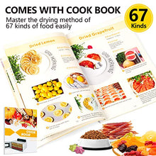 Load image into Gallery viewer, Food Dehydrator, 12 Layers Commercial Stainless Steel Fruit Dehydrator, 1000W Professional Adjustable Temperature Control and 0~24 Hours Digital Timer Food Dryer Household with Glass Window and 67 Recipes