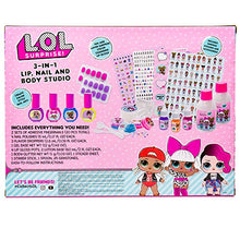 Load image into Gallery viewer, L.O.L. Surprise! 3-in-1 Lip,Nail & Body Studio by Horizon Group USA.DIY Beauty Activity Kit.Make Color Changing Lip Glosses,Mix Fragrances To Make Unique Scents.Add Glitter To Your Nail Polish & More.