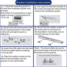 Load image into Gallery viewer, Soundbar Wall Mount Brackets Wall Mount Shelf AH96-03064A for Samsung HW-J650 HW-S40T HWJ500 HW-J500 HWJ551 HW-J551 HW-J551/ZA HW-J551/ZP Sound bar