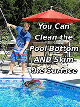 Load image into Gallery viewer, Pool Net Skimmer Fine Mesh - ProTuff Unlimited Free Replacements - 3X Faster Pro Grade Pool Nets for Cleaning Heavy Duty Leaf, Small & Large Debris Messes